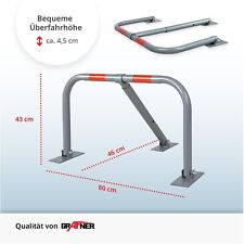 Grafner Parkplatzbügel Parkpfosten Poller Parkplatzsperre abschließbar umlegbar