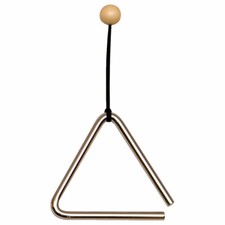 Triangel mit Klangstab / Schlägel, Instrument Musikinstrument Musik, 15 cm