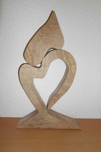 Holz herz vertikal - holz,