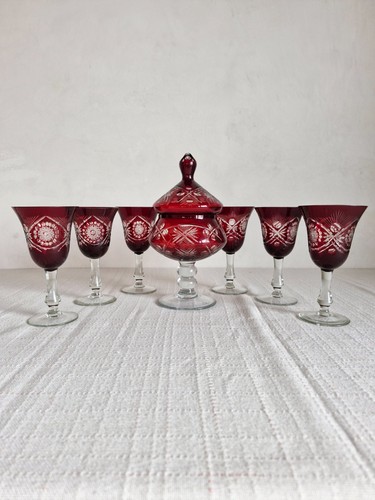 Rubin rotes glas böhmisches - rubin,