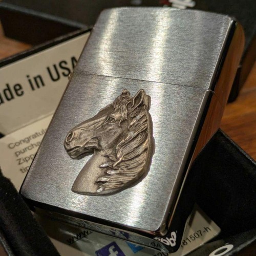 Silver horse metall - 3d,