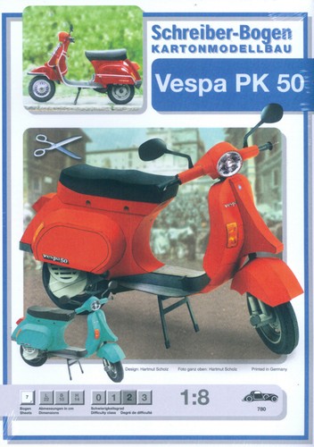 Kartonmodell vespa 1 - kartonmodell,