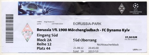 Ticket borussia - ticket, ec