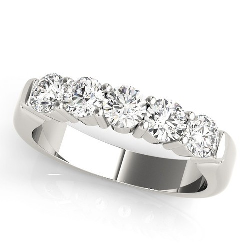 Massiver platin runder diamant - massiver,