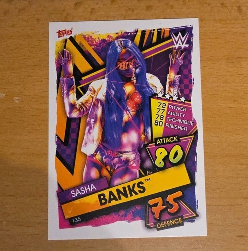 Wwe karte sasha - wwe, topps