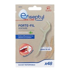 - Zahnseidenhalter – aus Weizenstroh – Minzgeschmack – leicht einzuführen – w...