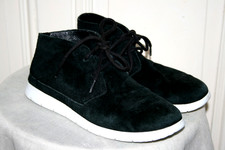 UGG Boots sehr leichte Wildleder Schnürschuhe schwarz mit Lammfell  Gr.  40 40,5