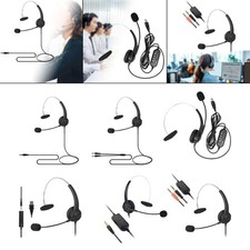 Schnurgebundenes Telefon Headset, Mono Telefon Headset für Büro Tischtelefon
