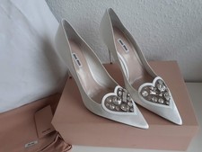 Neu Miu Miu by Prada Strass Satin High Heels NP: 1.200€ OVP Pumps Schuhe Gr. 41