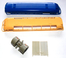 HO Espewe Tieflader Anhänger Ansteck Hinterachse Container Türen Bus SES Teile