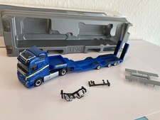Herpa 313278 Volvo FH GL Heermann Goldhofer Allrounder-Tiefladesattelzug TOP !