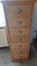 Schubladenschrank, massiv Erle, 140 x 50 x 44