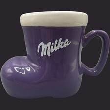 Milka Stiefel Tasse Weihnachten Lila Winter Xmas Edition Sammlerstück Becher