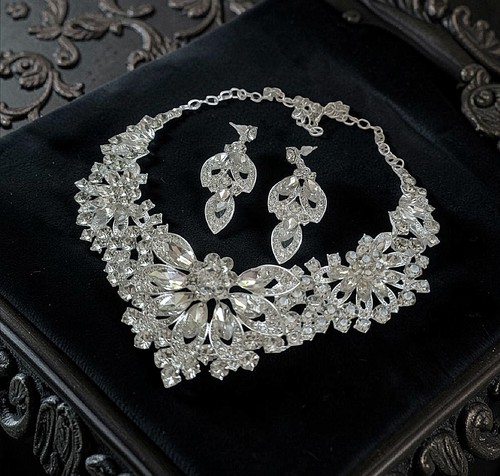 Schmuck set silberfarben klar - schmuck-set, silberfarben/klar