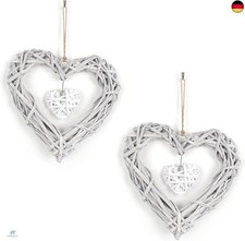 2 Stück Herzen Deko Türdeko