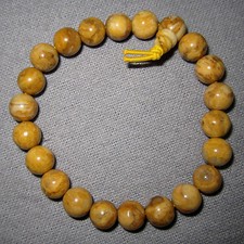 Buddha-Armband aus Gelbem Jaspis 17 cm / Südafrika - Power-Beads.