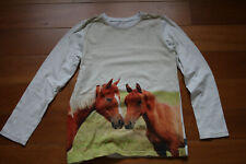 Jako-o Pulli Mädchen creme Pferde, Größe 152-158