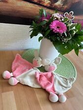 💕Schmusetuch Kuscheltuch Topolino Maus rosa beige 💕 2 Stück als SET