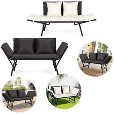Gartenbank Polyrattan 3-Sitzer
