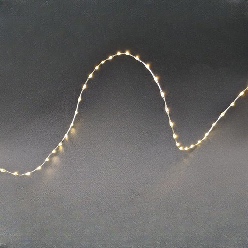 Led lichterkette silberdraht - led,
