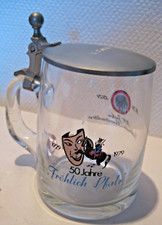 Eichbaum Bier Kristall Glas Krug Bierkrug  0,5 l 50 Jahre Fröhlich Pfalz