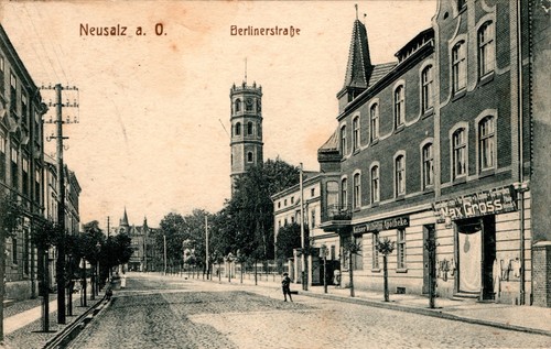 Gruss aus schlesien - ak, neusalz