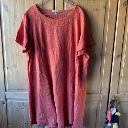 Deerberg leinenkleid 2xl - leinenkleid,
