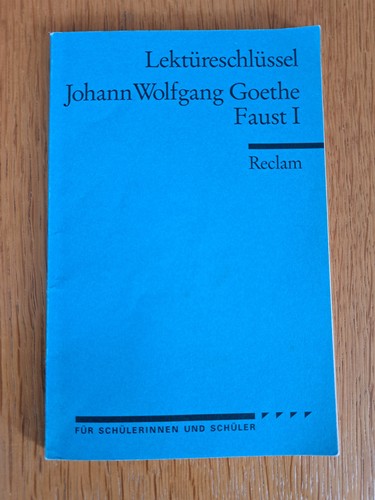 Lektürenschlüssel faust - lektürenschlüssel,