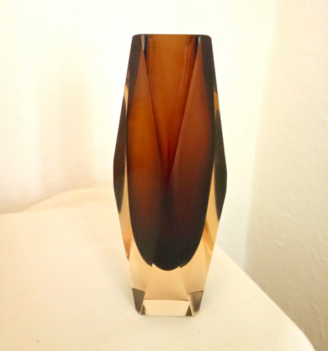 Murano glas vase facettierte - murano,
