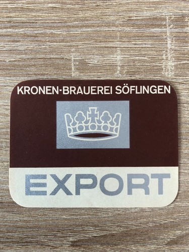 Bieretikett kronenbrauerei - bieretikett,