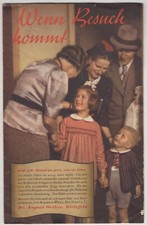 Wenn Besuch kommt Reklame Dr. Oetker Broschüre Rezeptheft ca. 30er Jahre
