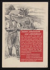 Werbe AK SHELL Öle, Bauer