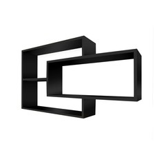 1B Wandregal Karo Schweberegal Holz Hängeregal Bücherregal Küchenregal