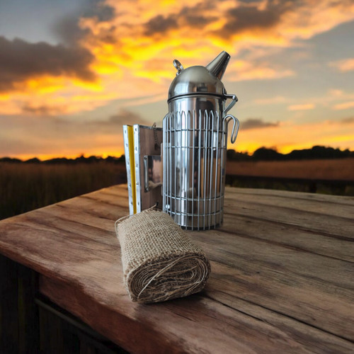Rauchstoff aus jute stoff - aus,
