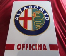 Alfa romeo emailleschild - alfa,