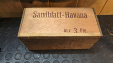 Dachbodenfund alte Kiste Zigarren Sandblatt Havana Deutsches Reich Holzkiste