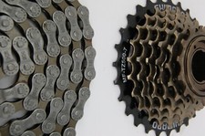 SHIMANO Verschleißset inkl. 7-fach Schraubkranz MF-TZ500-7 & Kette HG40