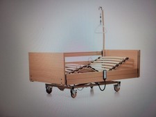 Krankenpflegebett 100 x 200 cm aks-L4 Holzdekor