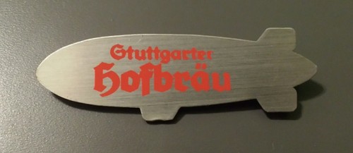 Zeppelin werbe pin - werbe,
