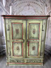BAUERNSCHRANK SCHRANK NACH ANTIKEM VORBILD HANDBEMALT BLUMENBILDER MALEREI