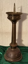 ANTIK ALTARLEUCHTER KERZENSTÄNDER MESSING H ca. 42cm