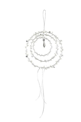 Mobile ring perlen draht deko - mobile,