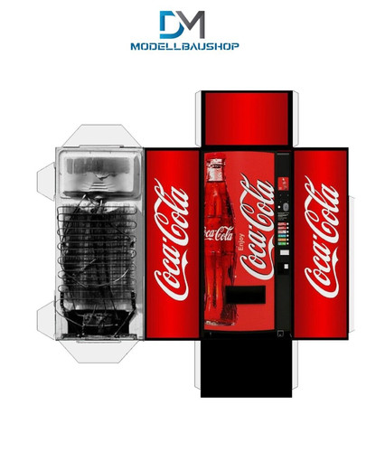 Cola automat diorama - automat, 1:43