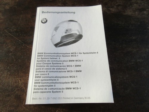 Bmw wcs systemhelm 2005 - wcs-1, 5