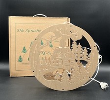 Ratags Fensterbild Beleuchtet Waldhütte Fensterschmuck Echt Erzgebirge mit OVP