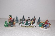 Figuren - Set 4, Winterdorf, Weihnachtsdorf, Weihnachtsstadt, Weihnachtsszene