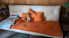 Sofa-Futon-Bett 190 cm Länge, 74 cm Lehnenhöhe