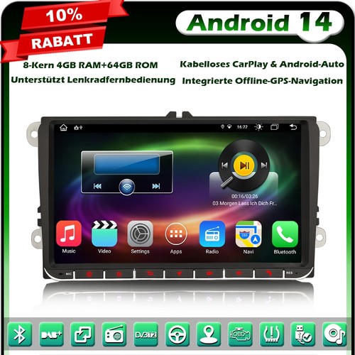 64gb android 14 carplay - 9",