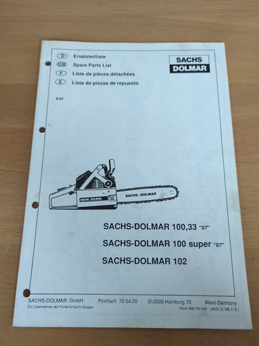 Sachs dolmar 100 super - sachs,