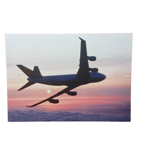 Postkarte flugzeug airline - postkarte,